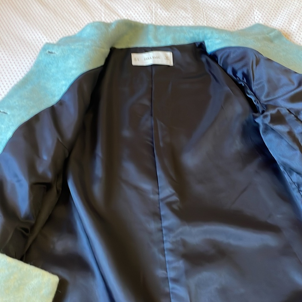 Women's Blue Coat - Picture 9 of 12